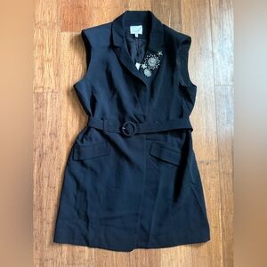 Cinq à Sept Black Embellished Mini Dress